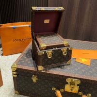 Louis Vuitton LV Unisex Pyramid Trunk Brown Monogram Coated Canvas M10052 (6)