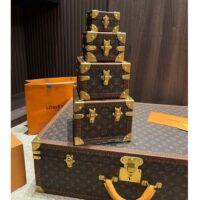 Louis Vuitton LV Unisex Pyramid Trunk Brown Monogram Coated Canvas M10052 (6)