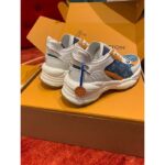 Louis Vuitton LV Unisex Run 55 Sneaker Blue Monogram Denim Calf Leather 1ACHTV - Bild 5