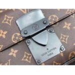 Louis Vuitton LV Unisex S Lock Messenger Monogram Macassar Coated Canvas M45806 - Image 8