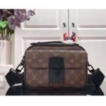 Louis Vuitton LV Unisex S Lock Messenger Monogram Macassar Coated Canvas M45806 - Image 2