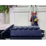 Louis Vuitton LV Unisex Trio Messenger Ink Blue White Monogram Shadow Calf Leather M24753 - Image 5