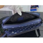 Louis Vuitton LV Unisex Trio Messenger Ink Blue White Monogram Shadow Calf Leather M24753 - Image 6