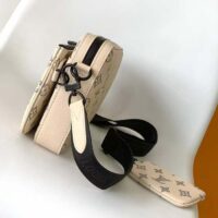 Louis Vuitton LV Unisex Trio Messenger White Navy Blue Monogram Shadow Calf Leather M24754 (6)