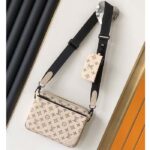 Louis Vuitton LV Unisex Trio Messenger White Navy Blue Monogram Shadow Calf Leather M24754 - Bild 2