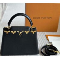 Louis Vuitton LV Women Capucines BB Black Taurillon Leather Cowhide M23263′ (7)