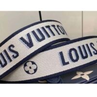 Louis Vuitton LV Women Diane Navy Blue Cream Monogram Empreinte Cowhide Leather M47161 (4)