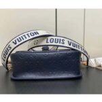 Louis Vuitton LV Women Diane Navy Blue Cream Monogram Empreinte Cowhide Leather M47161 – Bild 7