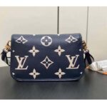 Louis Vuitton LV Women Diane Navy Blue Cream Monogram Empreinte Cowhide Leather M47161 – Bild 3
