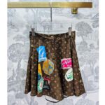 Louis Vuitton LV Women Elysee Palace Boxer Skirts Silk Dark Brown – Image 2