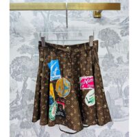 Louis Vuitton LV Women Elysee Palace Boxer Shorts Silk Dark Brown 1AFMKB (5)