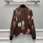 Louis Vuitton LV Women Flight Mode Monogram Jacquard Jacket Polyamide Elastane Multicolor Brown - immagine 3
