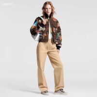 Louis Vuitton LV Women Flight Mode Monogram Jacquard Jacket Polyamide Elastane Multicolor Brown (10)