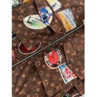 Louis Vuitton LV Women Flight Mode Monogram Jacquard Jacket Polyamide Elastane Multicolor Brown (10)