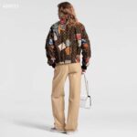 Louis Vuitton LV Women Flight Mode Monogram Jacquard Jacket Polyamide Elastane Multicolor Brown - immagine 13