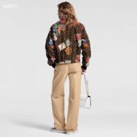 Louis Vuitton LV Women Flight Mode Monogram Jacquard Jacket Polyamide Elastane Multicolor Brown (10)