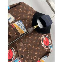 Louis Vuitton LV Women Flight Mode Monogram Jacquard Jacket Polyamide Elastane Multicolor Brown (10)