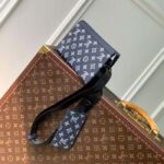 Louis Vuitton LV Women Gaston Wearable Wallet Blue Monogram Shadow Calfskin Leather M83384 - Image 2