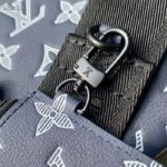 Louis Vuitton LV Women Gaston Wearable Wallet Blue Monogram Shadow Calfskin Leather M83384 - Image 7