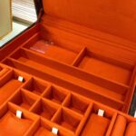 Louis Vuitton LV Women Jewelry Vanity Brown Red Coated Canvas Microfiber M20076 - Image 3