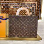 Louis Vuitton LV Women Jewelry Vanity Brown Red Coated Canvas Microfiber M20076 - Image 5