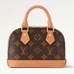 Louis Vuitton LV Women Nano Alma Brown Monogram Coated Canvas M82717