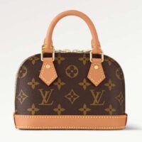 Louis Vuitton LV Women Nano Alma Brown Monogram Coated Canvas M82717 (11)