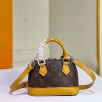 Louis Vuitton LV Women Nano Alma Brown Monogram Coated Canvas M82717 (11)