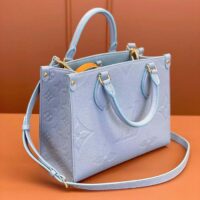 Louis Vuitton LV Women OnTheGo PM​ Blue Hour Embossed Grained Cowhide Leather (9)