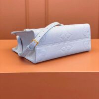 Louis Vuitton LV Women OnTheGo PM​ Blue Hour Embossed Grained Cowhide Leather (9)