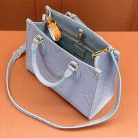 Louis Vuitton LV Women OnTheGo PM​ Blue Hour Embossed Grained Cowhide Leather (9)