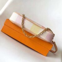 Louis Vuitton LV Women Pochette Accessoires Peach Pink Damier Coated Canvas N40642 (3)