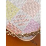 Louis Vuitton LV Women Pochette Accessoires Peach Pink Damier Coated Canvas N40642 - Image 8