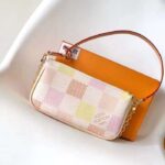 Louis Vuitton LV Women Pochette Accessoires Peach Pink Damier Coated Canvas N40642 - Image 2