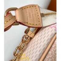 Louis Vuitton LV Women Pochette Accessoires Peach Pink Damier Coated Canvas N40642 (3)