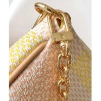 Louis Vuitton LV Women Pochette Accessoires Peach Pink Damier Coated Canvas N40642 (3)