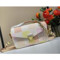 Louis Vuitton LV Women Pochette Métis East West Peach Damier Giant Coated Canvas N40749 (3)