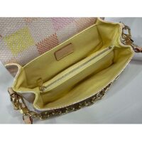 Louis Vuitton LV Women Pochette Métis East West Peach Damier Giant Coated Canvas N40749 (3)