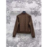 Louis Vuitton LV Women Reversible Elysee Palace Bomber Jacket Brown Double Sided (16)