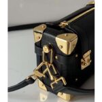 Louis Vuitton LV Women Side Trunk PM Handbag Black Grained Calf Leather M23817 – Image 10