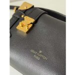 Louis Vuitton LV Women Side Trunk PM Handbag Black Grained Calf Leather M23817 – Image 7