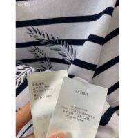 Louis Vuitton LV Women Striped Anchor Crop Top Cotton Deep Marine 1AFMTJ (1)