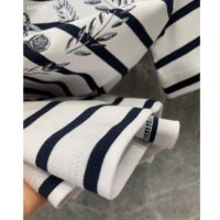 Louis Vuitton LV Women Striped Anchor Crop Top Cotton Deep Marine 1AFMTJ (1)