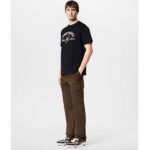 Louis Vuitton Men LV Embroidered Cotton T-Shirt Regular Fit Black 1AFQ67 - Bild 12