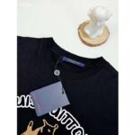 Louis Vuitton Women LV Embroidered Cotton T-Shirt Regular Fit Black 1AFQ67 - Bild 5