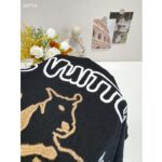 Louis Vuitton Women LV Embroidered Cotton T-Shirt Regular Fit Black 1AFQ67 - Bild 7