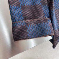 Louis Vuitton Men LV Long-Sleeved Damier Silk Pyjama Shirt Pyjama Fit 1AFJD0 (7)