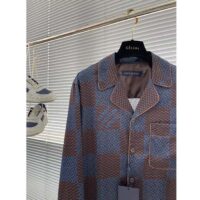 Louis Vuitton Men LV Long-Sleeved Damier Silk Pyjama Shirt Pyjama Fit 1AFJD0 (7)
