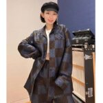 Louis Vuitton Women LV Long-Sleeved Damier Silk Pyjama Shirt Pyjama Fit 1AFJD0 – Bild 11