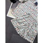 Louis Vuitton Women LV Monogram Printed Silk Shorts Relaxed Fit Elasticated Waist 1AFPZE - Image 4